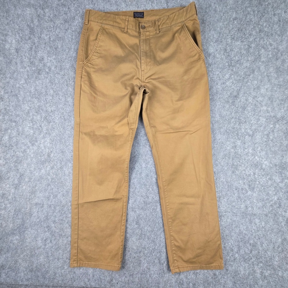 Levi's Chino Pants Mens 34x30 Tan Straight Fit Cotton Blend Twill Trousers